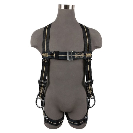 Safewaze Welding Full Body Harness: 3D, Aramid Web, MB Chest, MB Legs FS77326-FR